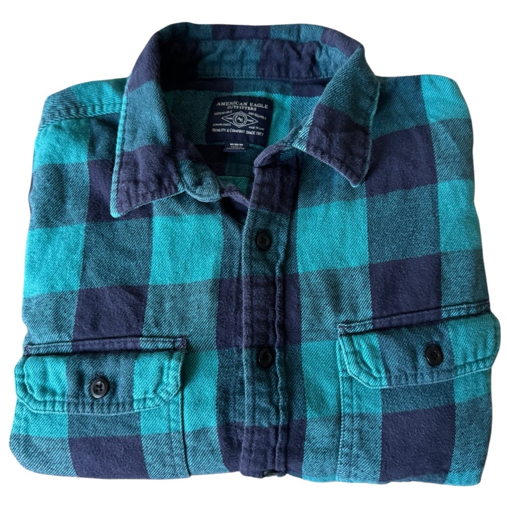 American Eagle Outfitters Flannel 100% Cotton Men's Med